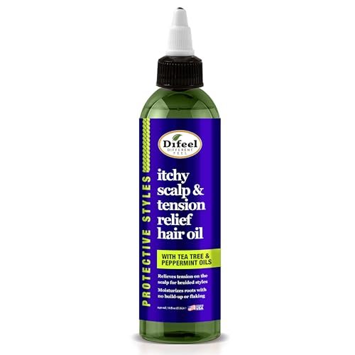 Difeel Itchy Scalp & Tension Relief Hair Oil with Tea Tree & Peppermint Oils for Braided Styles 8 oz - görsel 2