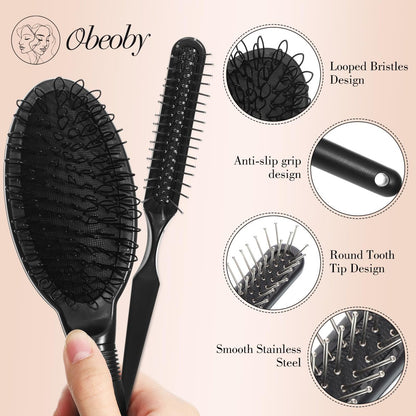 Wig Stand and Wig Brush Comb Set – Wig Holder Comb Cap for Human and Synthetic Hair