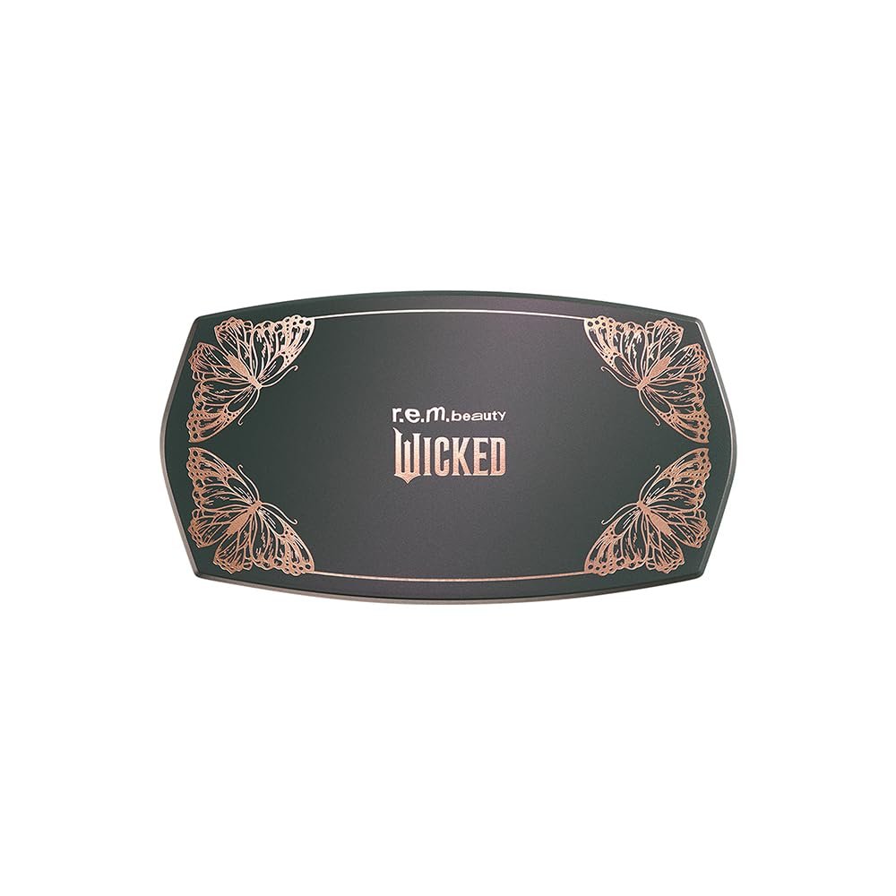 r.e.m. beauty by Ariana Grande Wicked: For Good | Ozian Forest Eyeshadow Palette | 12 Highly Pigmented Shades | Matte, Duo-Chrome, Shimmer & Glitter Avelisse