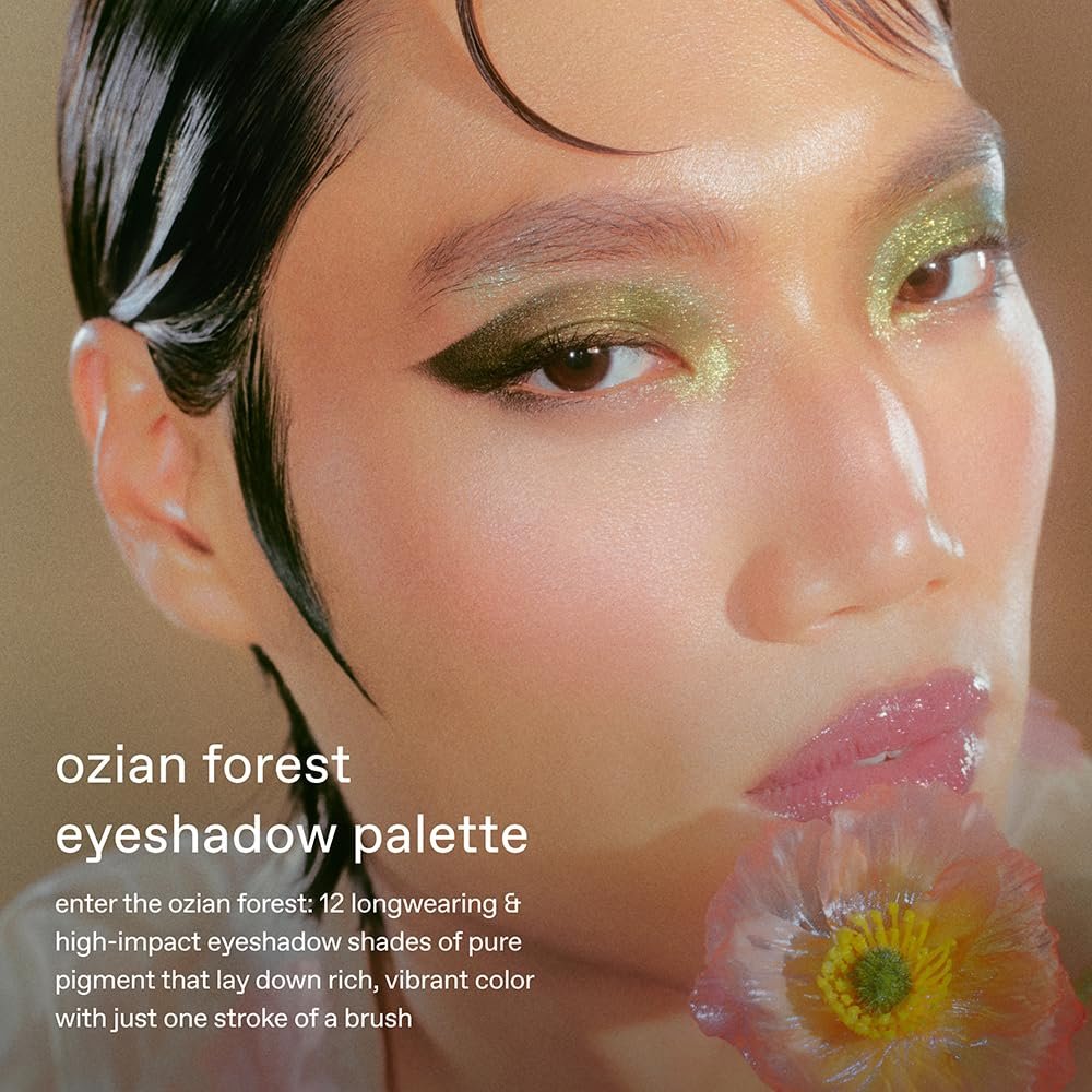 r.e.m. beauty by Ariana Grande Wicked: For Good | Ozian Forest Eyeshadow Palette | 12 Highly Pigmented Shades | Matte, Duo-Chrome, Shimmer & Glitter Avelisse