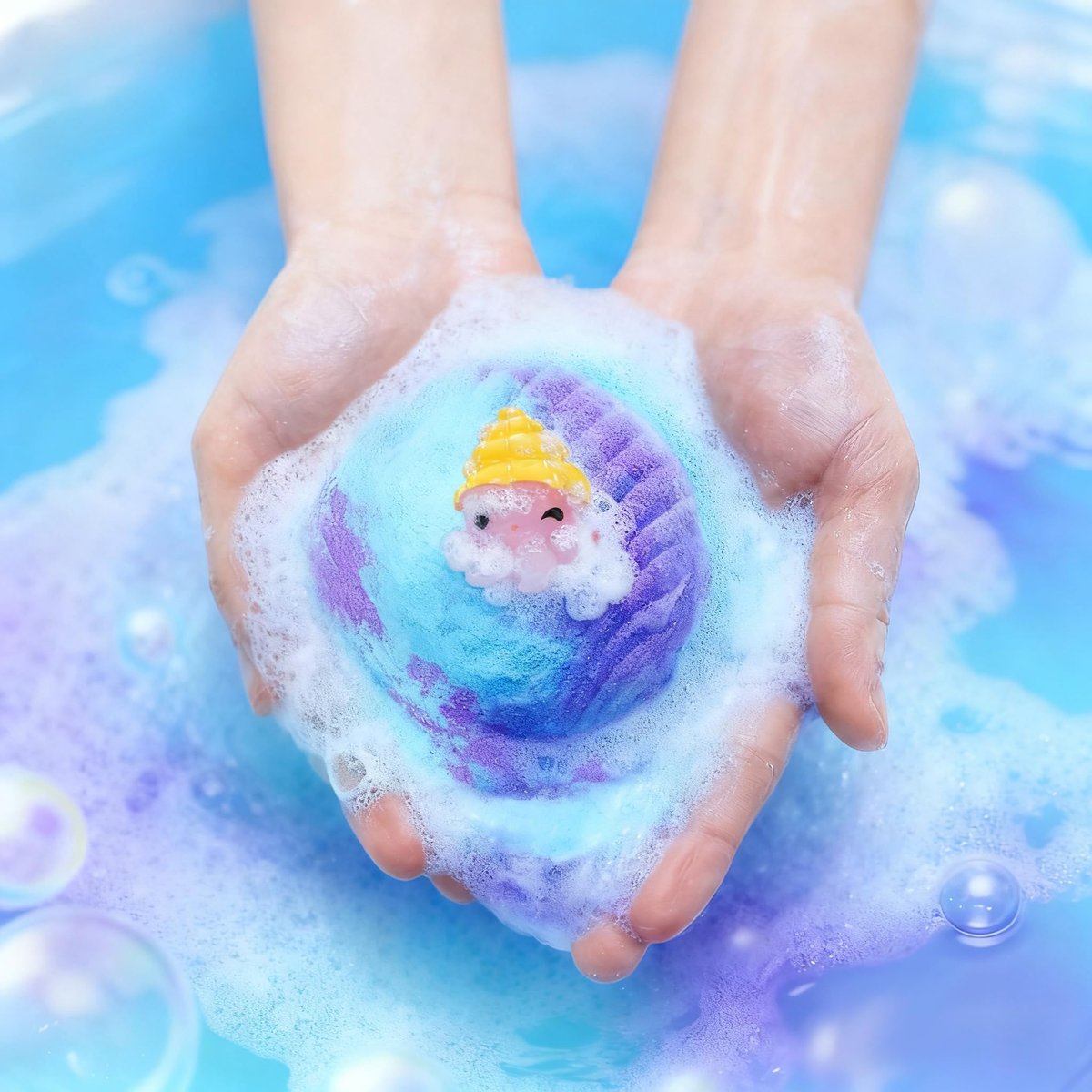 Toylink Ocean Bath Bombs for Kids with Toys Inside - 12 Pack Shell Bath Bombs with Surprise Sea Animal Toys - Handmade Bubble Bath Fizzies for Boys Girls - Birthday Christmas Gift Set Avelisse