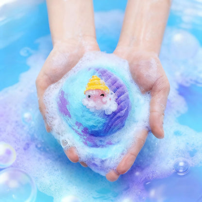 Toylink Ocean Bath Bombs for Kids with Toys Inside - 12 Pack Shell Bath Bombs with Surprise Sea Animal Toys - Handmade Bubble Bath Fizzies for Boys Girls - Birthday Christmas Gift Set Avelisse
