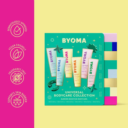 BYOMA Body Care Holiday Gift Set (6-Piece Kit) - Hydrating, Brightening & Sensitive Body Wash & Lotion - Travel Size, Supports Skin Barrier Avelisse