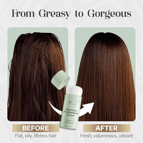 G-Fusion Volumizing Dry Shampoo Powder - Non-Aerosol, Travel Size, Oil Absorbing Hair Refresher, 0.7 oz Avelisse