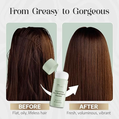 G-Fusion Volumizing Dry Shampoo Powder - Non-Aerosol, Travel Size, Oil Absorbing Hair Refresher, 0.7 oz Avelisse