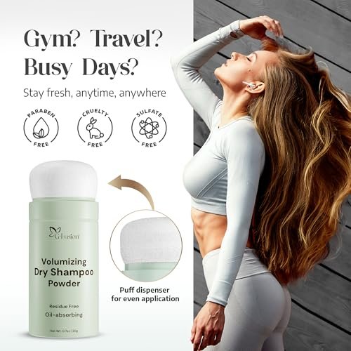 G-Fusion Volumizing Dry Shampoo Powder - Non-Aerosol, Travel Size, Oil Absorbing Hair Refresher, 0.7 oz Avelisse