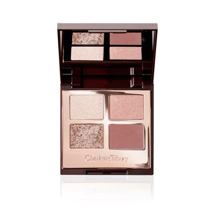 Charlotte Tilbury Bigger, Brighter Eyeshadow Palette - Exagger-Eyes - Rose Gold Shimmer & Satin Matte Quad Avelisse