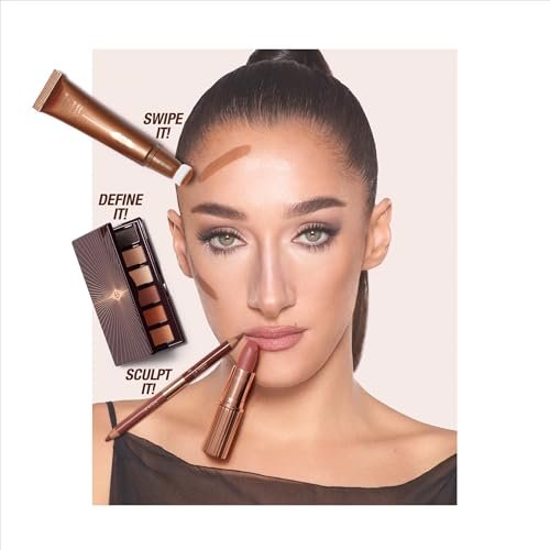 Charlotte Tilbury Super Nudes Easy Eye Eyeshadow Palette – Nude Matte 6-Shade Palette for Effortless 90s Supermodel Smokey Eyes Avelisse