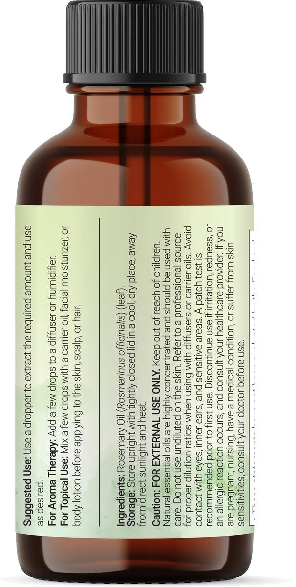 Micro Ingredients Rosemary Essential Oil for Hair, Scalp & Skin – 100% Pure & Natural, 8 fl oz with Dropper - görsel 15