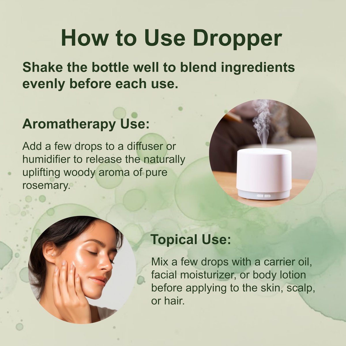 Micro Ingredients Rosemary Essential Oil for Hair, Scalp & Skin – 100% Pure & Natural, 8 fl oz with Dropper - görsel 9