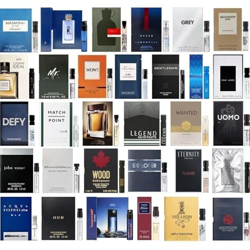Tradeberry High End Random Selection Designer Fragrance Cologne Sampler Set for Men - 10 Sample Vials Avelisse