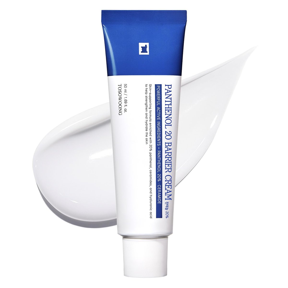 TOSOWOONG Panthenol 20 Barrier Cream – 20% Panthenol, Ceramides & Hyaluronic Acid – Deep Hydration Face Moisturizer – Korean Skincare for All Skin Types – 1.69 fl oz Avelisse