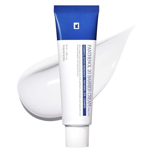 TOSOWOONG Panthenol 20 Barrier Cream – 20% Panthenol, Ceramides & Hyaluronic Acid – Deep Hydration Face Moisturizer – Korean Skincare for All Skin Types – 1.69 fl oz Avelisse