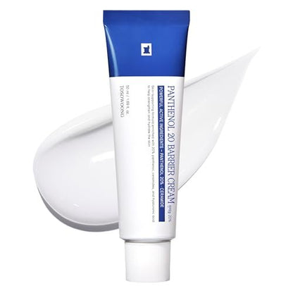 TOSOWOONG Panthenol 20 Barrier Cream – 20% Panthenol, Ceramides & Hyaluronic Acid – Deep Hydration Face Moisturizer – Korean Skincare for All Skin Types – 1.69 fl oz Avelisse