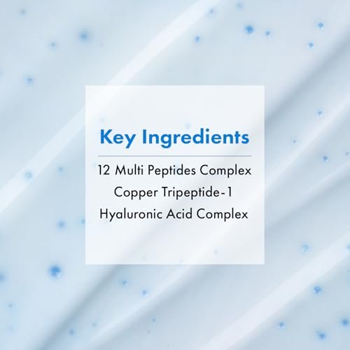 TOSOWOONG Copper Peptide 12 Cream – 99% Purity Copper Tripeptide-1, GHK-Cu, 12 Multi-Peptide Anti Aging Formula for Fine Lines, Firming, Skin Elasticity, Korean Skincare, 50ml / 1.69 fl.oz. Avelisse