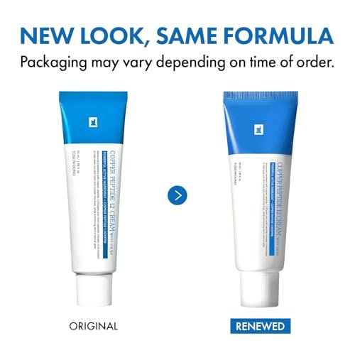 TOSOWOONG Copper Peptide 12 Cream – 99% Purity Copper Tripeptide-1, GHK-Cu, 12 Multi-Peptide Anti Aging Formula for Fine Lines, Firming, Skin Elasticity, Korean Skincare, 50ml / 1.69 fl.oz. Avelisse