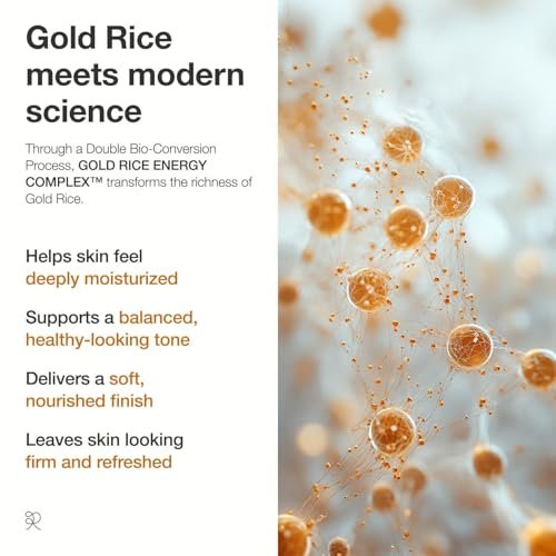 reii reii Gold Rice Energy Cream – Heritage Golden Rice Formula for Deep Hydration & Radiant Glow | Vegan Moisturizer with Peptide & Hyaluronic Acid, Korea Skincare (1.69 fl.oz / 50ml) Avelisse