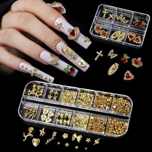 Teenitor 240-Piece Square Nail Tips Set with Nail Charms & Art Brushes – XXL Clear Acrylic Fake Nails for Full Coverage Extensions Avelisse