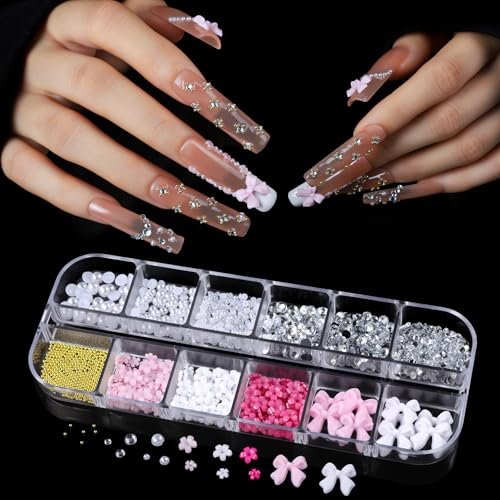 Teenitor 240-Piece Square Nail Tips Set with Nail Charms & Art Brushes – XXL Clear Acrylic Fake Nails for Full Coverage Extensions Avelisse