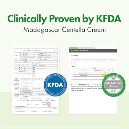 TOSOWOONG Madagascar Centella Cream - 706,580ppm Cica Moisturizer for Rapid Soothing & Deep Hydration, Skin Barrier Repair, 50ml Avelisse
