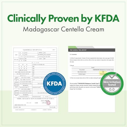 TOSOWOONG Madagascar Centella Cream - 706,580ppm Cica Moisturizer for Rapid Soothing & Deep Hydration, Skin Barrier Repair, 50ml Avelisse