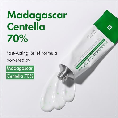TOSOWOONG Madagascar Centella Cream - 706,580ppm Cica Moisturizer for Rapid Soothing & Deep Hydration, Skin Barrier Repair, 50ml Avelisse