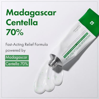TOSOWOONG Madagascar Centella Cream - 706,580ppm Cica Moisturizer for Rapid Soothing & Deep Hydration, Skin Barrier Repair, 50ml Avelisse