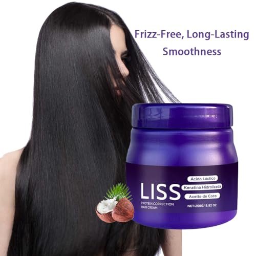 Liss Alisado Keratin Hair Straightening Cream - Formaldehyde-Free Silkening Treatment for Smooth, Frizz-Free Hair (1 Pack) Avelisse