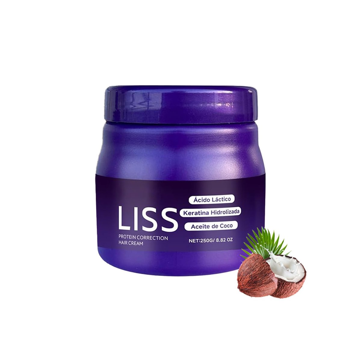 Liss Alisado Keratin Hair Straightening Cream - Formaldehyde-Free Silkening Treatment for Smooth, Frizz-Free Hair (1 Pack) Avelisse