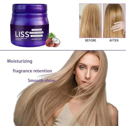 Liss Alisado Keratin Hair Straightening Cream - Formaldehyde-Free Silkening Treatment for Smooth, Frizz-Free Hair (1 Pack) Avelisse