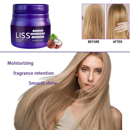 Liss Alisado Keratin Hair Straightening Cream - Formaldehyde-Free Silkening Treatment for Smooth, Frizz-Free Hair (1 Pack) Avelisse