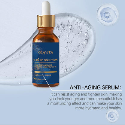 OLAVITA Facial Serum with Vitamin C, Retinol & Aloe – Liquid Anti-Aging Solution, Boosts Collagen, Shrinks Pores, Diminishes Wrinkles (2-Pack) Avelisse
