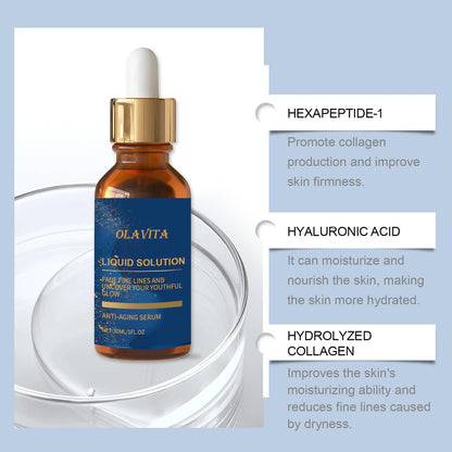 OLAVITA Facial Serum with Vitamin C, Retinol & Aloe – Liquid Anti-Aging Solution, Boosts Collagen, Shrinks Pores, Diminishes Wrinkles (2-Pack) Avelisse