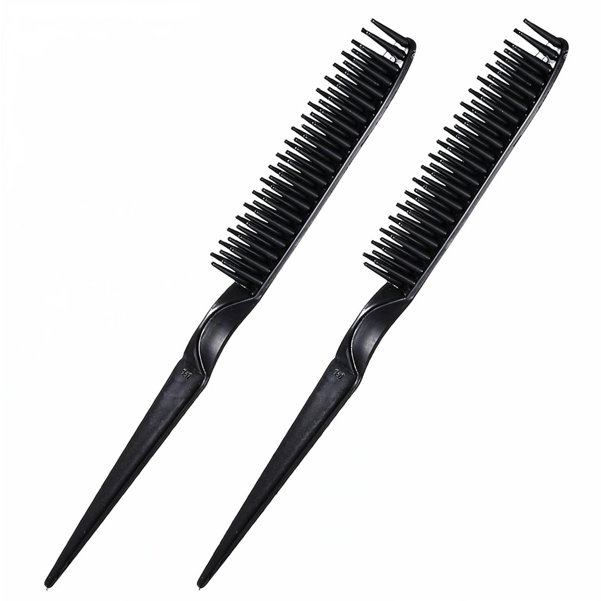 3 Row Hair Comb Set - Rat Tail Styling Comb & Curly Hair Detangling Brush for Women Men (2PCS) - görsel 1