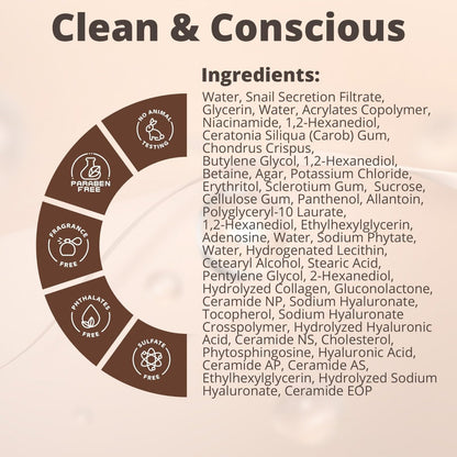 ARESSA SKYBDY Snail Mucin Glass Glow Hydrogel Face Mask - 4 Sheets, Collagen & Peptide Infused, Lifting & Anti-Aging Overnight Firming Hydration, Travel-Friendly