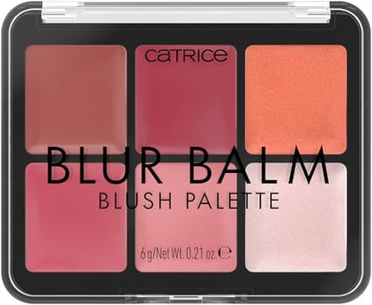 Catrice Blur Balm Blush Palette – 6-in-1 Blurring Flush & Highlighter Makeup, Balm-to-Powder Formula, Vegan & Cruelty Free