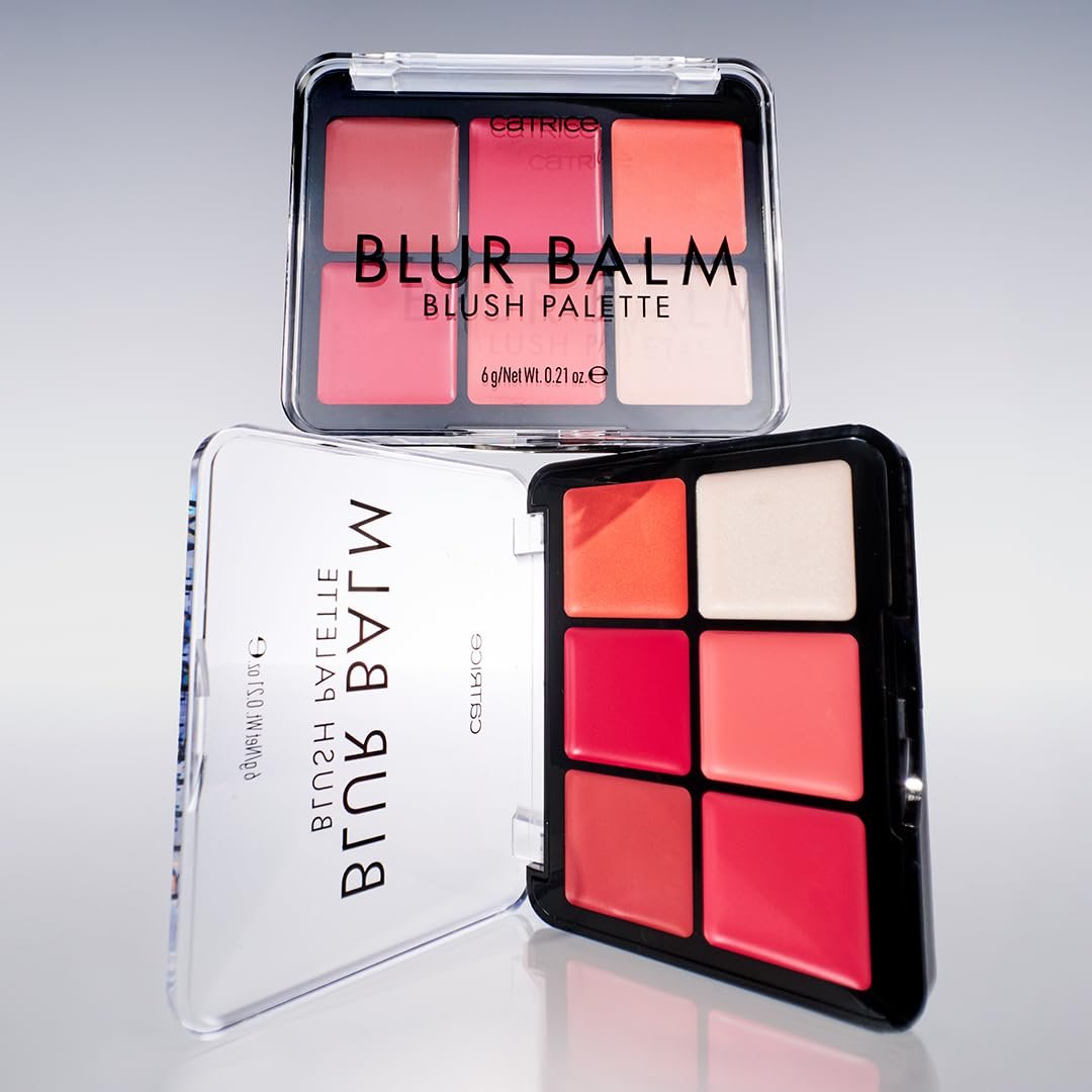 Catrice Blur Balm Blush Palette – 6-in-1 Blurring Flush & Highlighter Makeup, Balm-to-Powder Formula, Vegan & Cruelty Free - görsel 9