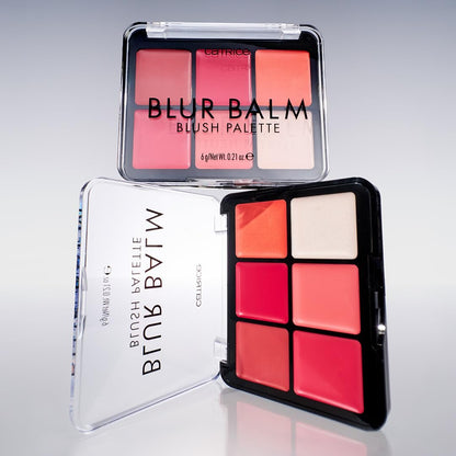 Catrice Blur Balm Blush Palette – 6-in-1 Blurring Flush & Highlighter Makeup, Balm-to-Powder Formula, Vegan & Cruelty Free