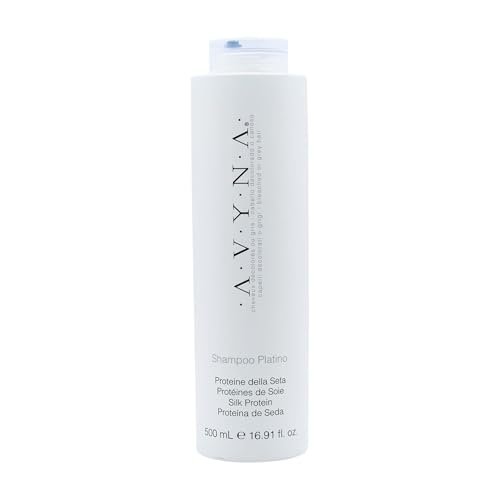 Avyna Italy Purple Shampoo - Tones Down Unwanted Yellow Hues on Grey, Lightened, or Streaked Hair - 16.9 Fl Oz Avelisse
