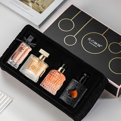 Women's Perfume Set: 4 Floral and Fruity Fragrances in a Gift Box, 105ml Total (3.5oz) - Elegant Scents for Any Occasion Avelisse