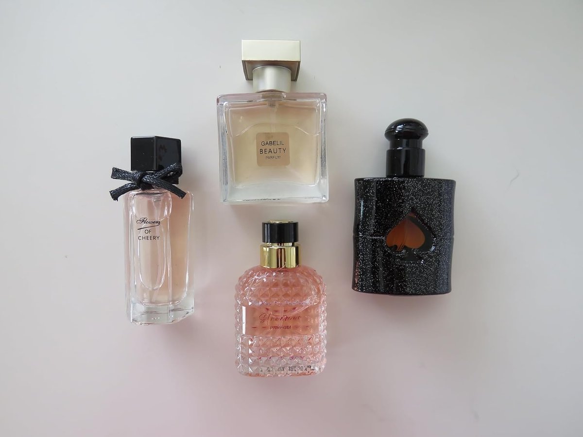 Women's Perfume Set: 4 Floral and Fruity Fragrances in a Gift Box, 105ml Total (3.5oz) - Elegant Scents for Any Occasion Avelisse