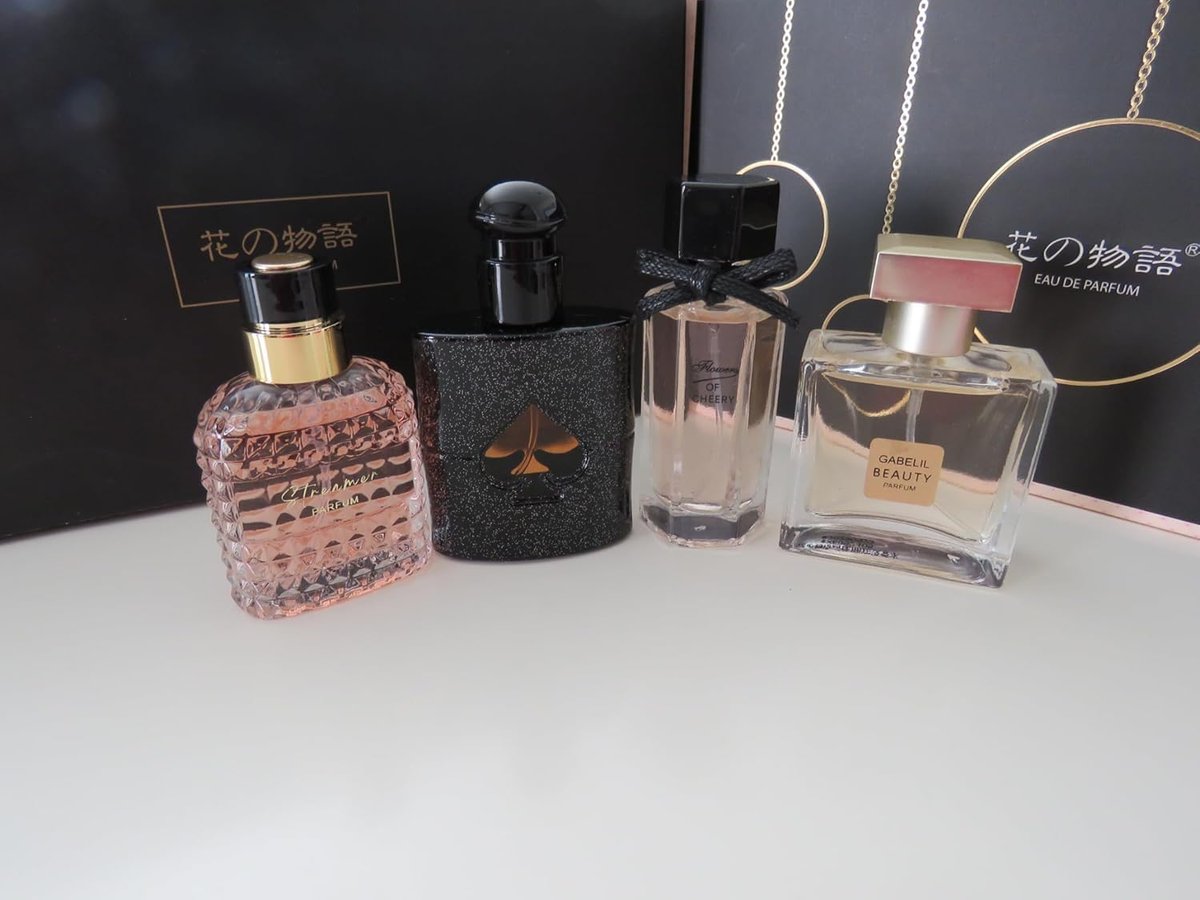Women's Perfume Set: 4 Floral and Fruity Fragrances in a Gift Box, 105ml Total (3.5oz) - Elegant Scents for Any Occasion Avelisse