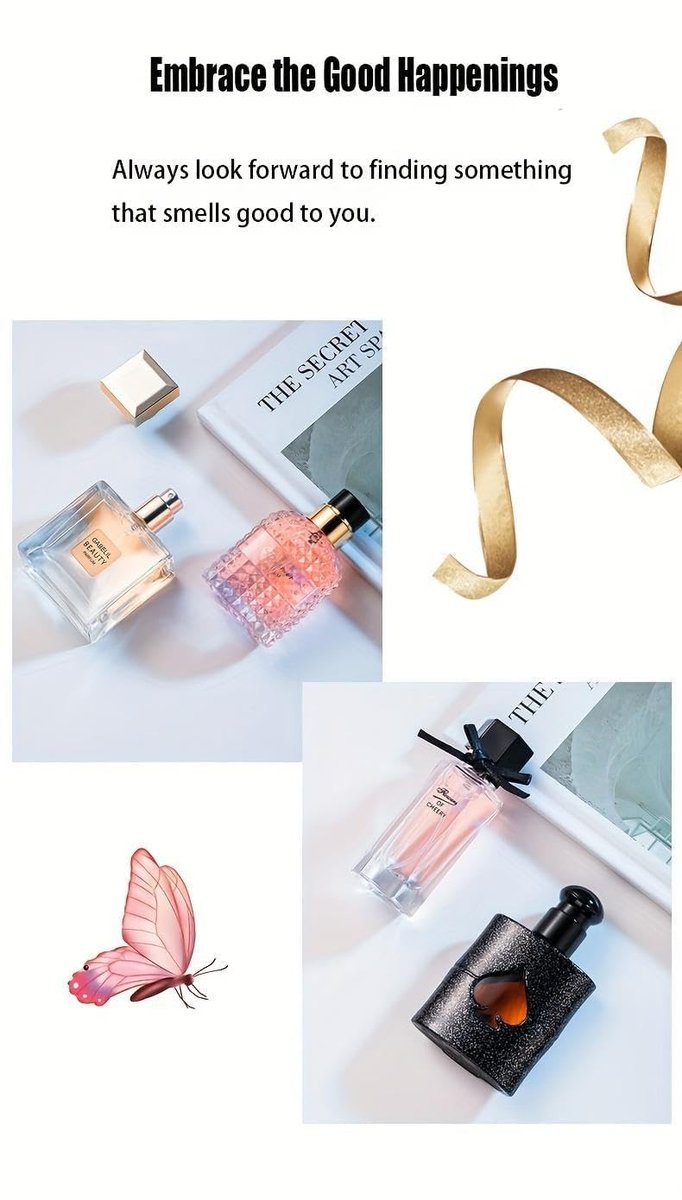 Women's Perfume Set: 4 Floral and Fruity Fragrances in a Gift Box, 105ml Total (3.5oz) - Elegant Scents for Any Occasion Avelisse