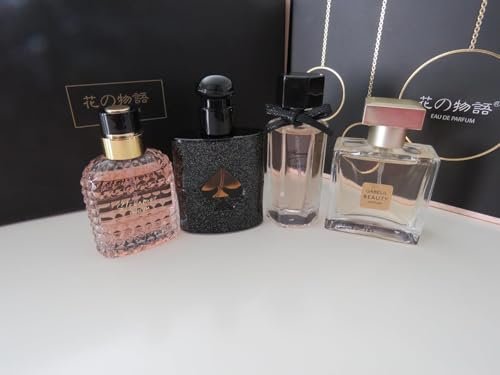 Women's Perfume Set: 4 Floral and Fruity Fragrances in a Gift Box, 105ml Total (3.5oz) - Elegant Scents for Any Occasion Avelisse