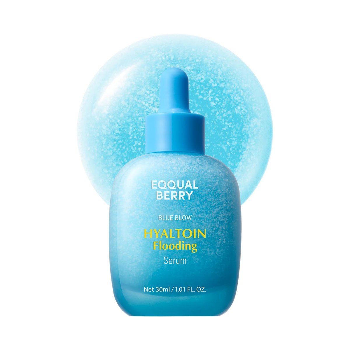 EQQUALBERRY Hyaltoin Flooding Smoothie Serum – Deep Hydrating Korean Skin Care with 11 Hyaluronic Acids, Ectoine & Glacier Water, Barrier-Strengthening with 5 Ceramides, Fresh Glow (1.01oz / 30ml) - görsel 1