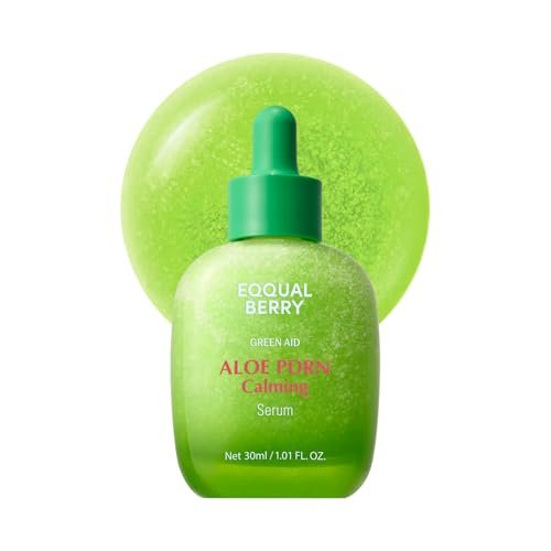 EQQUALBERRY Aloe PDRN Calming Smoothie Serum – Soothing Korean Skin Care for Sensitive Skin, Cica & Aloe for Repair, Hydrating & Radiant Glow, Non-Comedogenic (1.01oz / 30ml) Avelisse