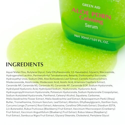 EQQUALBERRY Aloe PDRN Calming Smoothie Serum – Soothing Korean Skin Care for Sensitive Skin, Cica & Aloe for Repair, Hydrating & Radiant Glow, Non-Comedogenic (1.01oz / 30ml) Avelisse