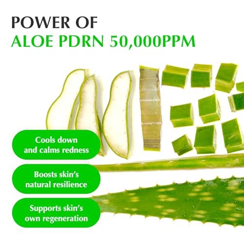 EQQUALBERRY Aloe PDRN Calming Smoothie Serum – Soothing Korean Skin Care for Sensitive Skin, Cica & Aloe for Repair, Hydrating & Radiant Glow, Non-Comedogenic (1.01oz / 30ml) Avelisse