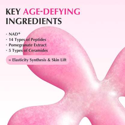 EQQUALBERRY NAD+ Peptide Boosting Serum – Niacinamide 2% + 14 Peptides + Vegan Collagen Anti-Aging Korean Skincare Face & Neck & Body Serum | Firming & Lifting Pink Serum (1.01oz / 30ml) Avelisse
