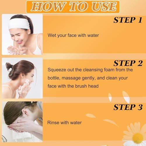 Turmeric Wash and Care Three Piece Set - Natural Skincare for Face & Body with Facial Wash, Cleansing Mousse, Exfoliating Pads & Soap Avelisse